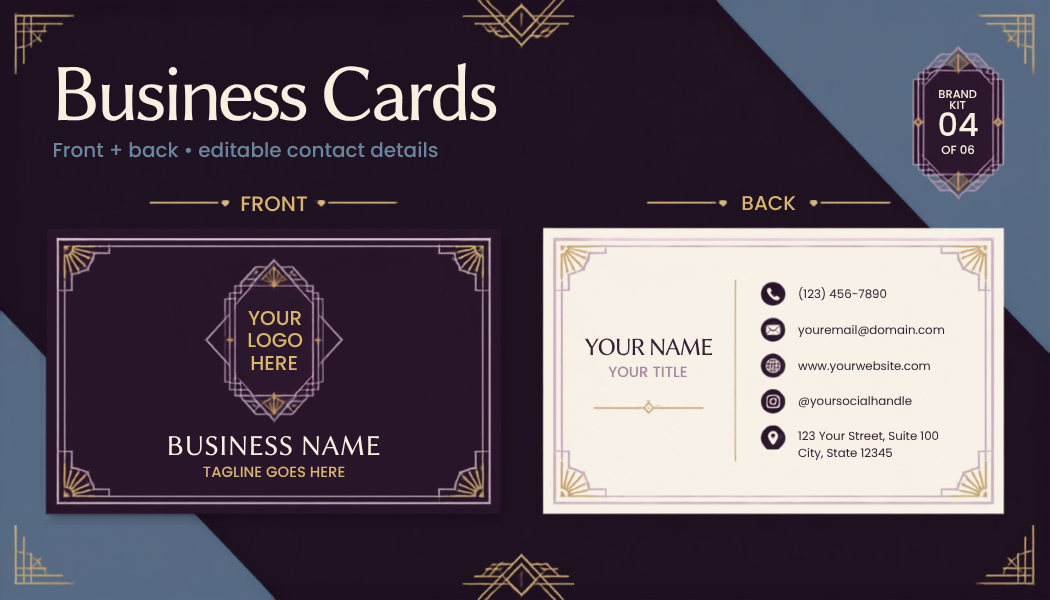 Enchanted Luxe brand kit
